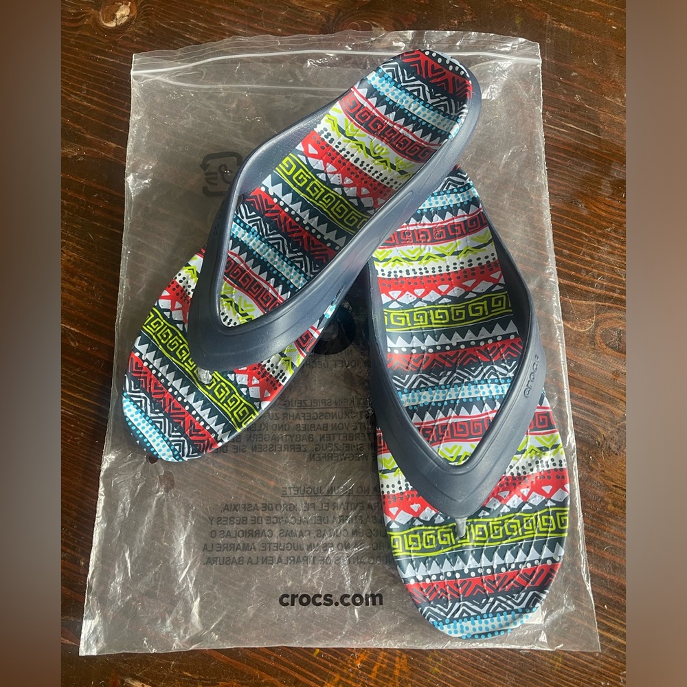 COPY - Croc Unisex Flip Flop. M 11. W 9.  Never worn.
